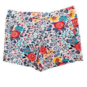 New Ann Taylor LOFT The Riviera Floral Print Shorts Size 8 Curvy 34 X 4